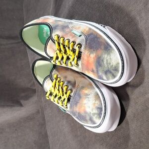 Vans x Aries OG Authentic LX Tie Dye Suede Lace Up Sneakers VG+ US M7.5 W9